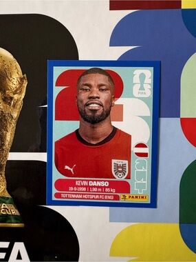 Panini FIFA World Cup 2026 Sticker Kevin Danso AUT 5 Blue Parallel